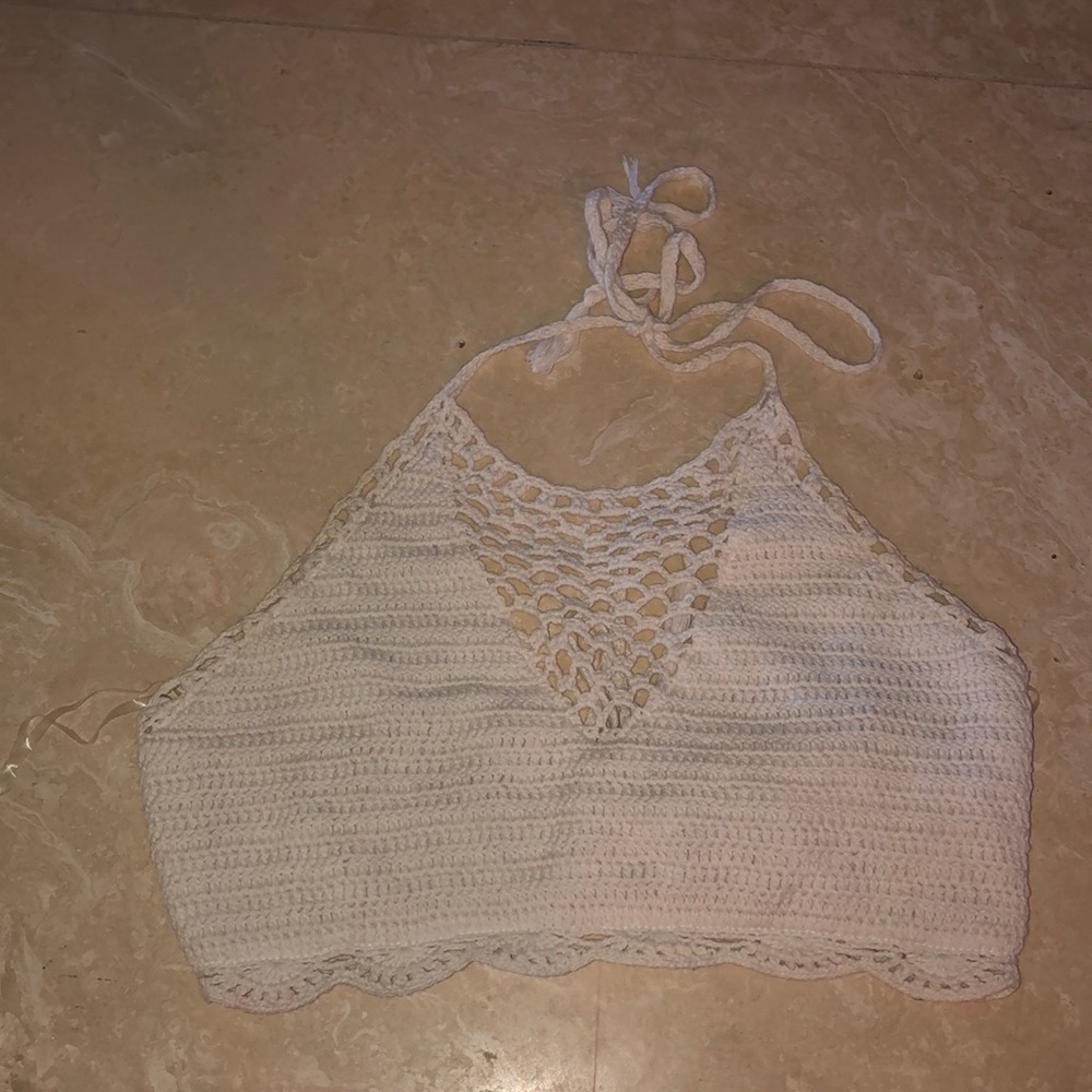 Minkpink crochet bikini top